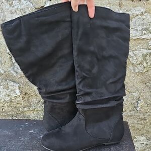 Women's Size 9 Black Slouch Boots Journee Rebecca